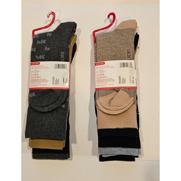 Lot of 2 Michael Kors 3 Pair Men's Dress Socks, Size 7-12 - Picture 2 of 4